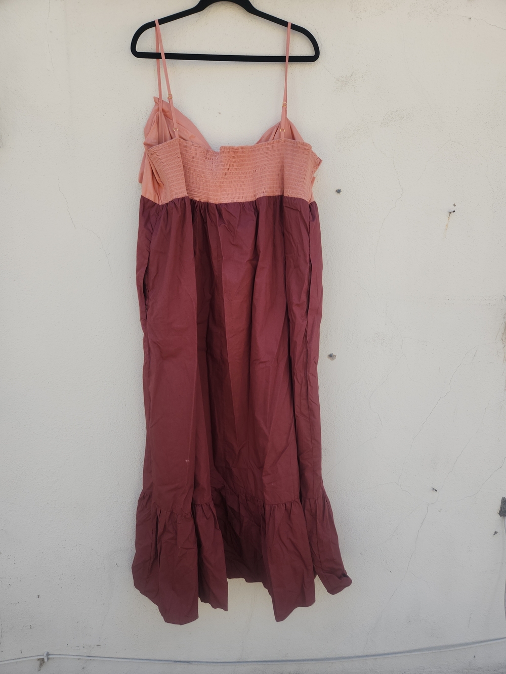 ANTHROPOLOGIE Hutch Olani Two-Tone Pink Bow Maxi Dress NEW NWT - Picture 3 of 7